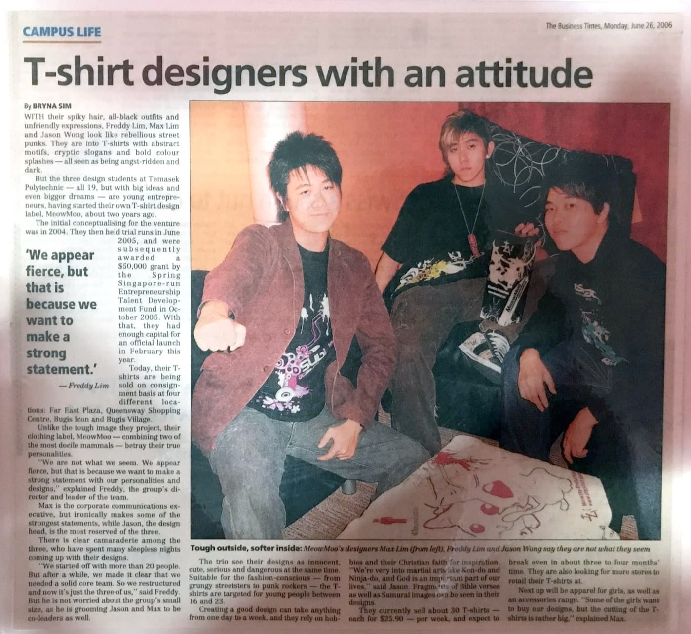 “T-shirt designers with an attitude”